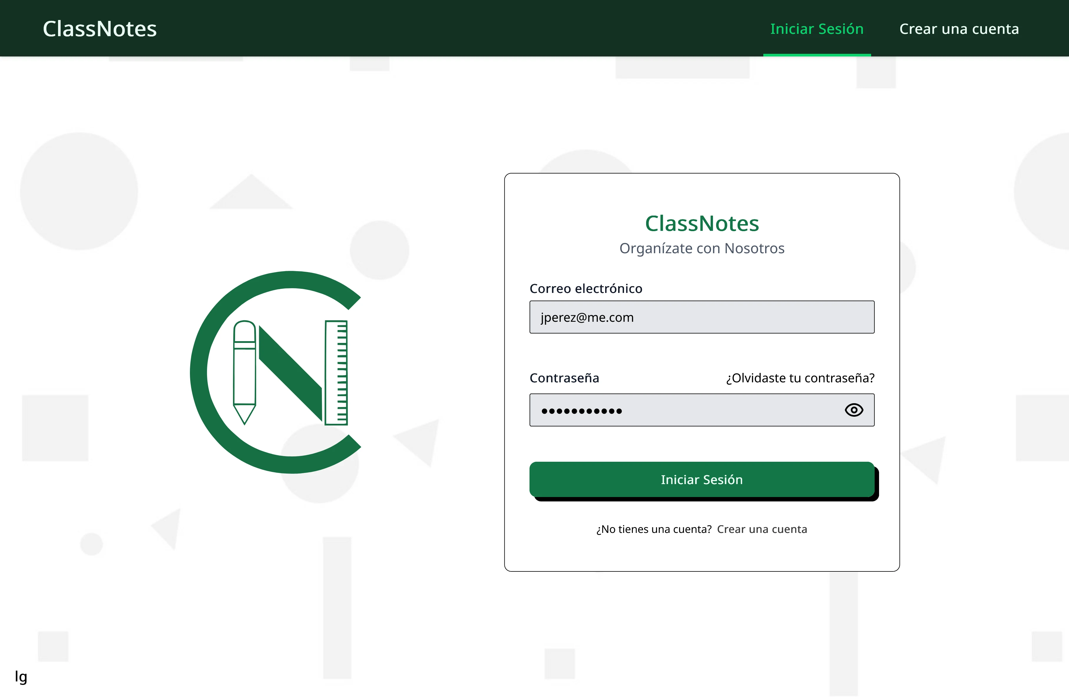 ClassNotes: Login