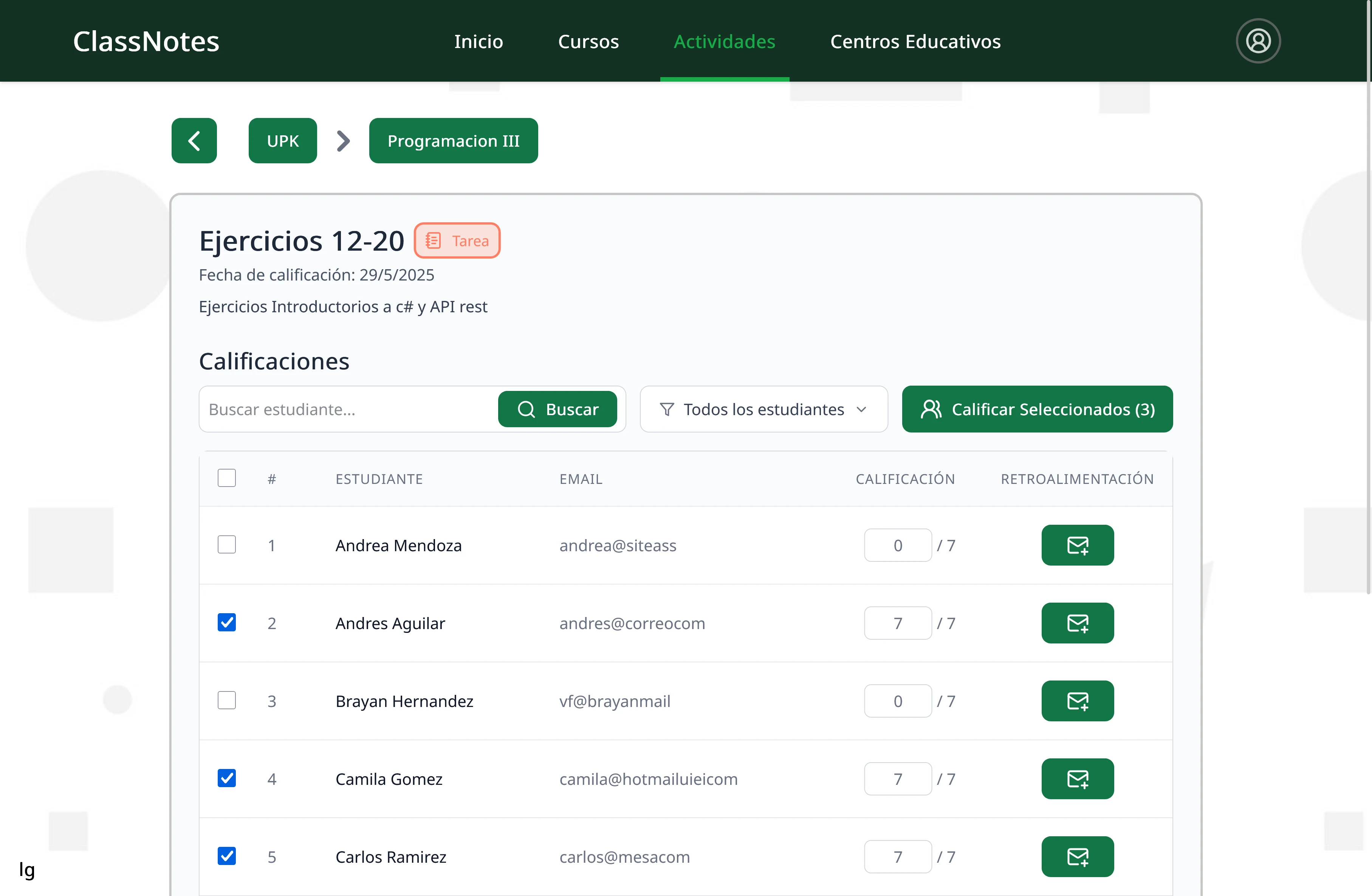 ClassNotes: Vista 19